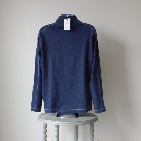 ROBERT GRAHAM ELLIOT PULLOVER Sweater Quarter Zip… - Picture 8 of 9